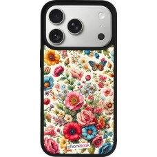 iPhone 17 Pro Case Hülle - Silikon schwarz Spring 25 fruehling bluetend