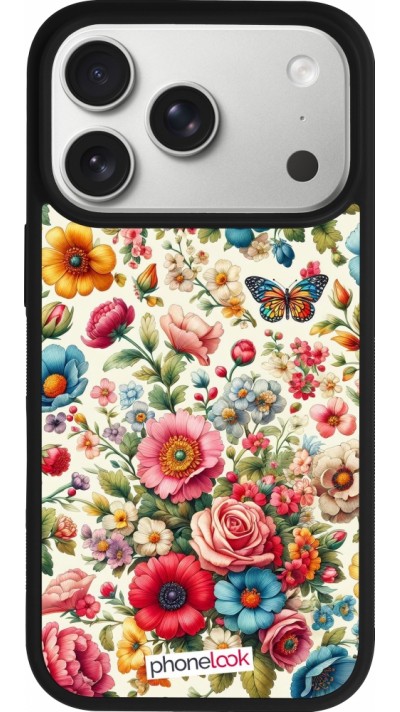 iPhone 17 Pro Case Hülle - Silikon schwarz Spring 25 fruehling bluetend