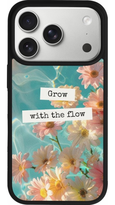 iPhone 17 Pro Case Hülle - Silikon schwarz Summer 2025 Grow with the flow