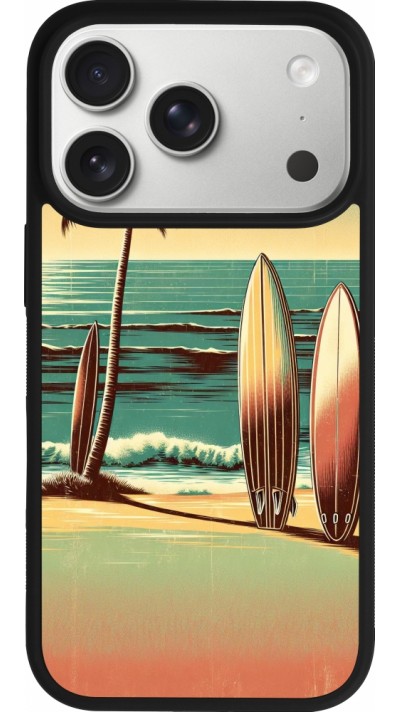 iPhone 17 Pro Case Hülle - Silikon schwarz Surf Paradise