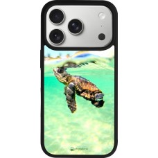 iPhone 17 Pro Case Hülle - Silikon schwarz Turtle Underwater