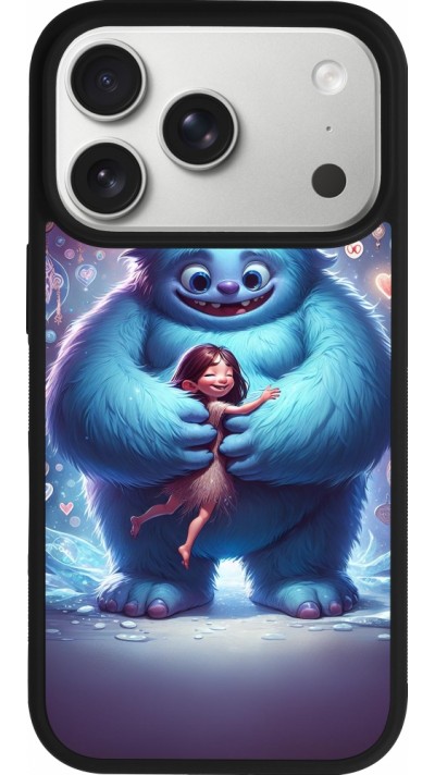 iPhone 17 Pro Case Hülle - Silikon schwarz Valentin 2024 Flauschige Liebe