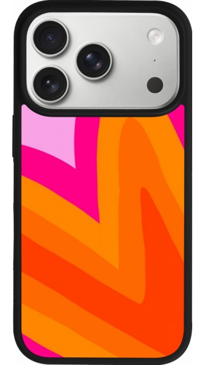 iPhone 17 Pro Case Hülle - Silikon schwarz Valentine 2024 heart gradient