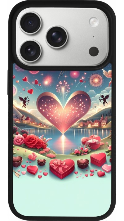 iPhone 17 Pro Case Hülle - Silikon schwarz Valentin 2025 Schick