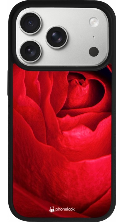 iPhone 17 Pro Case Hülle - Silikon schwarz Valentine 2022 Rose