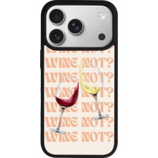 iPhone 17 Pro Case Hülle - Silikon schwarz Wine not