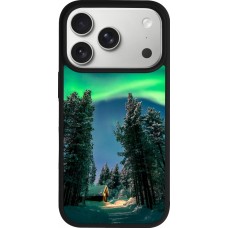 iPhone 17 Pro Case Hülle - Silikon schwarz Winter 22 Northern Lights