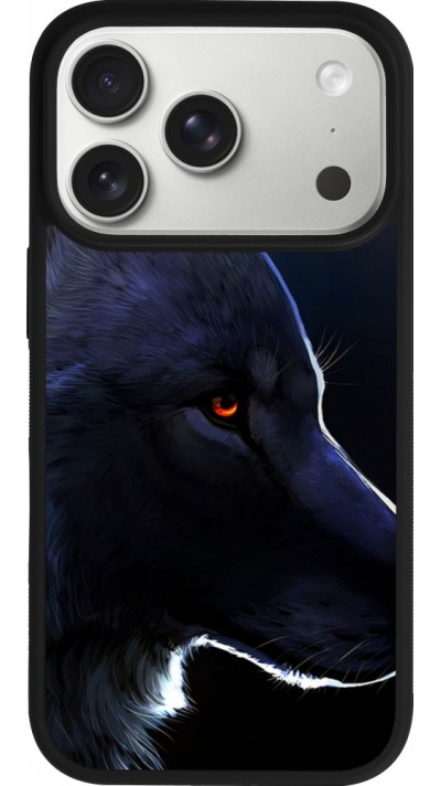 iPhone 17 Pro Case Hülle - Silikon schwarz Wolf Shape