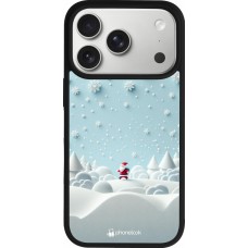 iPhone 17 Pro Case Hülle - Silikon schwarz Weihnachten 2023 Kleiner Vater Schneeflocke