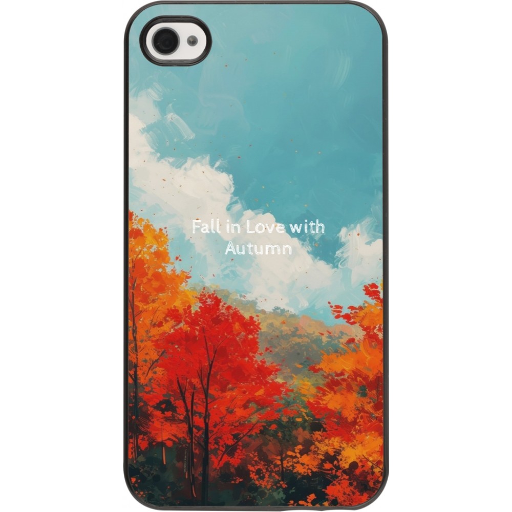 iPhone 4/4s Case Hülle - Autumn 25 Fall in love