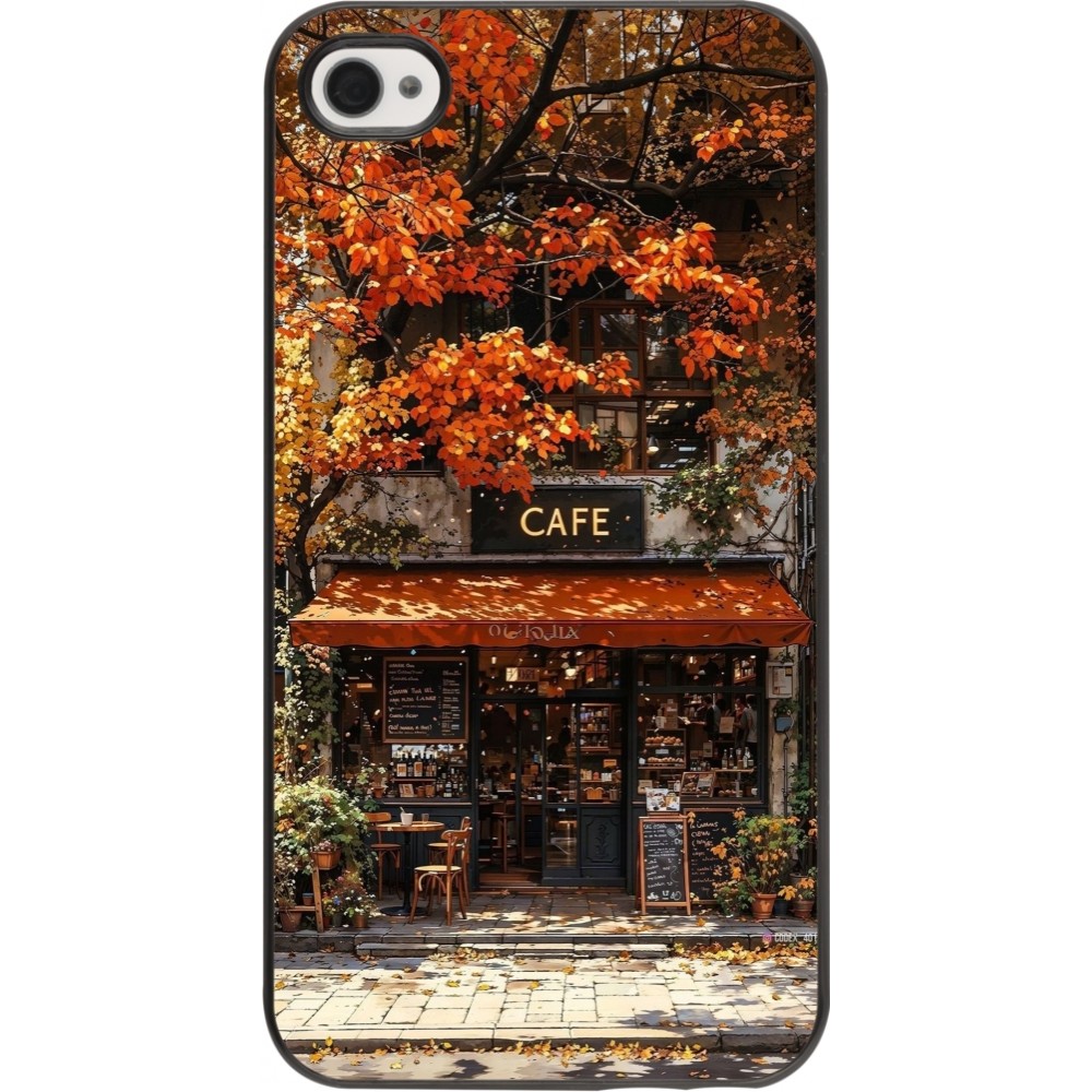 iPhone 4/4s Case Hülle - Autumn 25 Coffee shop