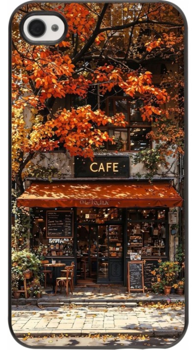iPhone 4/4s Case Hülle - Autumn 25 Coffee shop