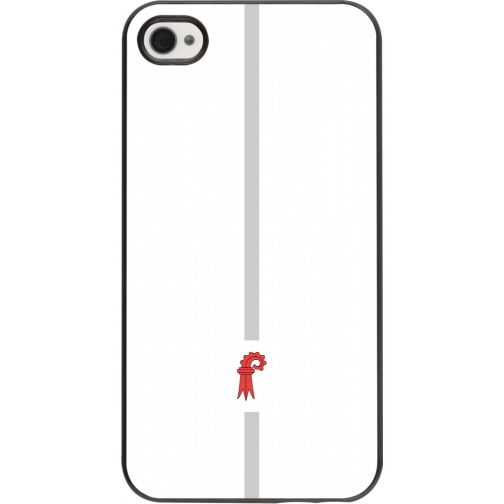 iPhone 4/4s Case Hülle - Kanton BL weiss