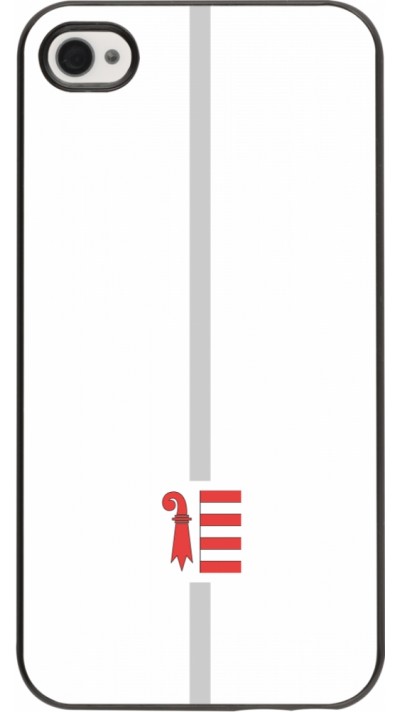 Coque iPhone 4/4s - Canton JU blanc