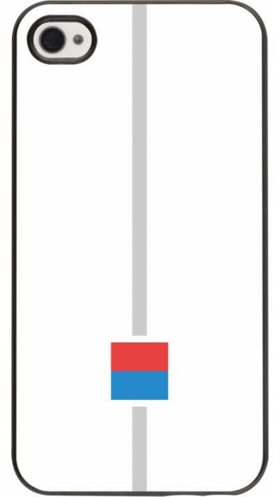 Coque iPhone 4/4s - Canton TI blanc