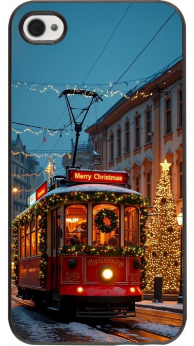 iPhone 4/4s Case Hülle - Christmas 25 Xmas Train