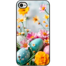 iPhone 4/4s Case Hülle - Easter 2026 Eggs with flowers