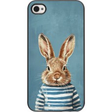 iPhone 4/4s Case Hülle - Easter 2026 Rabbit navy