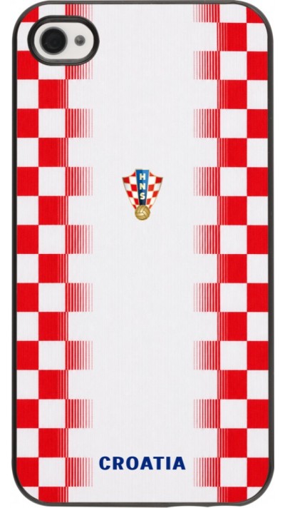 iPhone 4/4s Case Hülle - Kroatien 2026 personalisierbares Fussballtrikot
