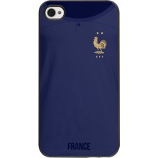 iPhone 4/4s Case Hülle - Frankreich 2022 personalisierbares Fussballtrikot