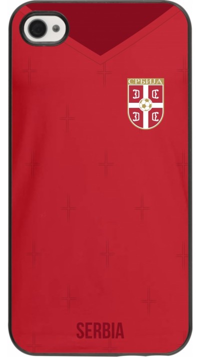 iPhone 4/4s Case Hülle - Serbien 2022 personalisierbares Fussballtrikot