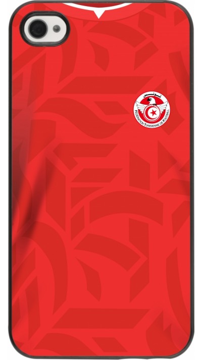 iPhone 4/4s Case Hülle - Tunesien 2022 personalisierbares Fussballtrikot