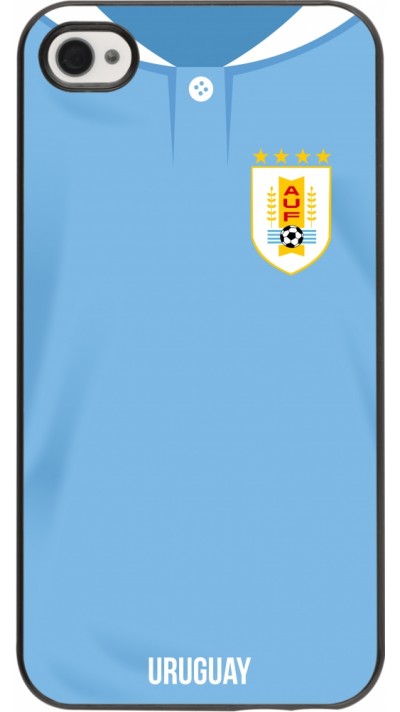 iPhone 4/4s Case Hülle - Uruguay 2022 personalisierbares Fussballtrikot