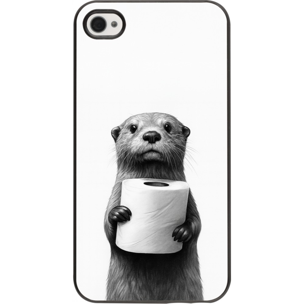 iPhone 4/4s Case Hülle - Otter Toilettenpapier