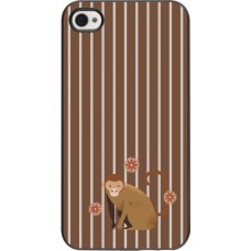 Coque iPhone 4/4s - Monkey with stripes