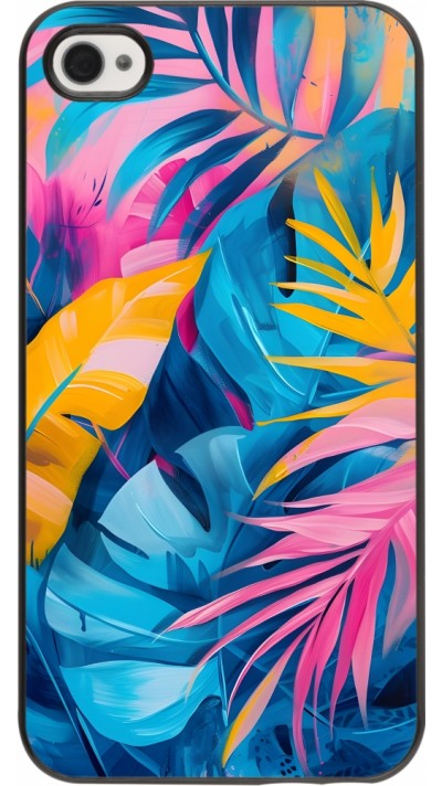 iPhone 4/4s Case Hülle - Palms Blue