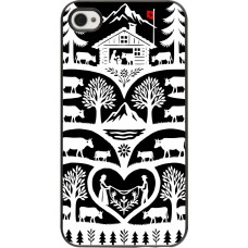 iPhone 4/4s Case Hülle - Poya Schweiz 2 schwarz