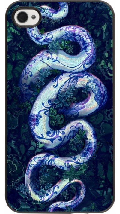 iPhone 4/4s Case Hülle - Snake Blue Anaconda