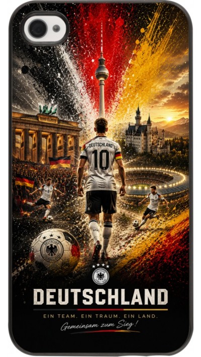 Coque iPhone 4/4s - Football Allemagne splash 2026