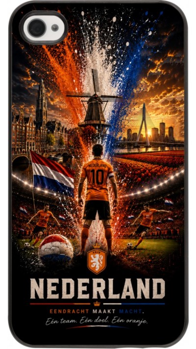 Coque iPhone 4/4s - Football Pays-Bas splash 2026