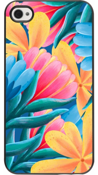 iPhone 4/4s Case Hülle - Spring 23 colorful flowers