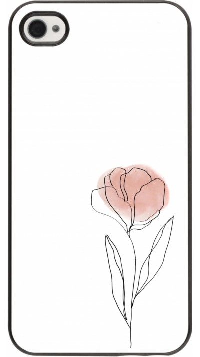 iPhone 4/4s Case Hülle - Spring 23 minimalist flower