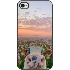 iPhone 4/4s Case Hülle - Cow with tulips 2026
