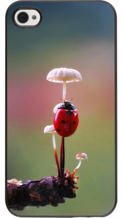 iPhone 4/4s Case Hülle - Ladybird on a mushroom 2026