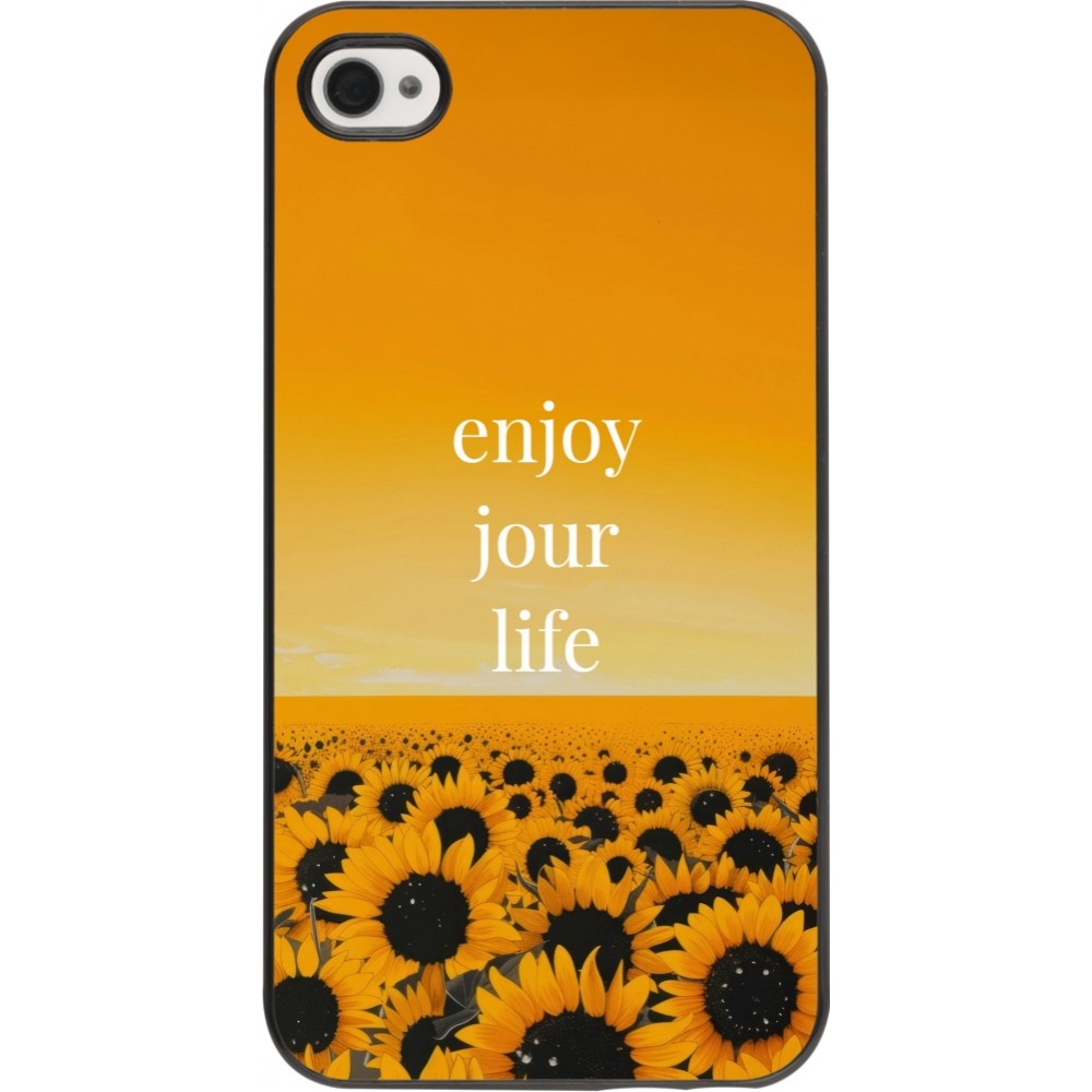 iPhone 4/4s Case Hülle - Summer 2025 Enjoy your life