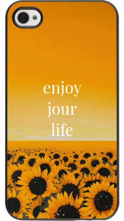 iPhone 4/4s Case Hülle - Summer 2025 Enjoy your life
