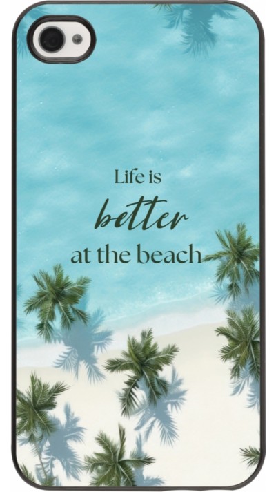 iPhone 4/4s Case Hülle - Summer 2025 Life is better at the beach