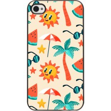 iPhone 4/4s Case Hülle - Summer 2025 Pattern soleil