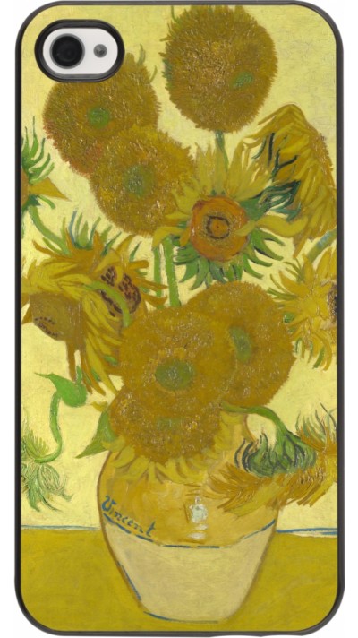 iPhone 4/4s Case Hülle - Kunstbild - Sonnenblumen  - Van Gogh
