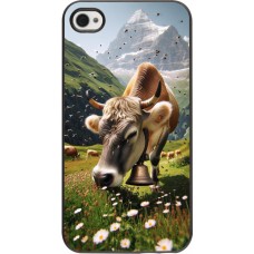 iPhone 4/4s Case Hülle - Kuh Berg Wallis