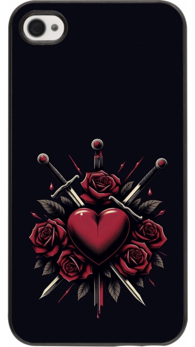iPhone 4/4s Case Hülle - Valentine 2024 gothic love