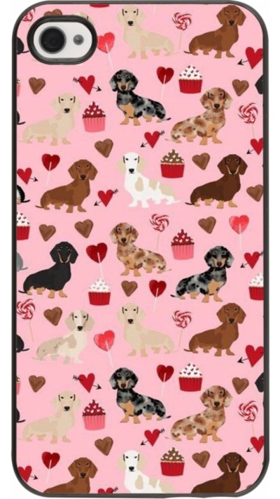 iPhone 4/4s Case Hülle - Valentine 2024 puppy love