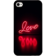 iPhone 4/4s Case Hülle - Valentine 2025 Neon Liebe