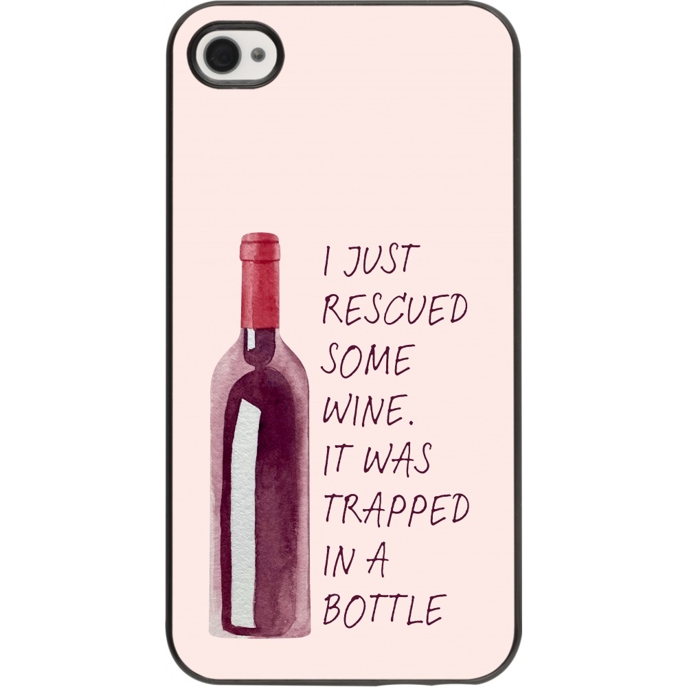 iPhone 4/4s Case Hülle - I just rescued some wine