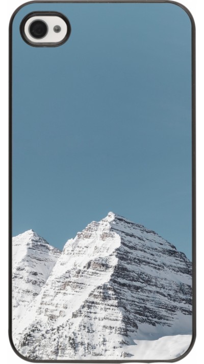iPhone 4/4s Case Hülle - Winter 22 blue sky mountain