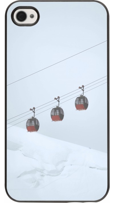iPhone 4/4s Case Hülle - Winter 22 ski lift